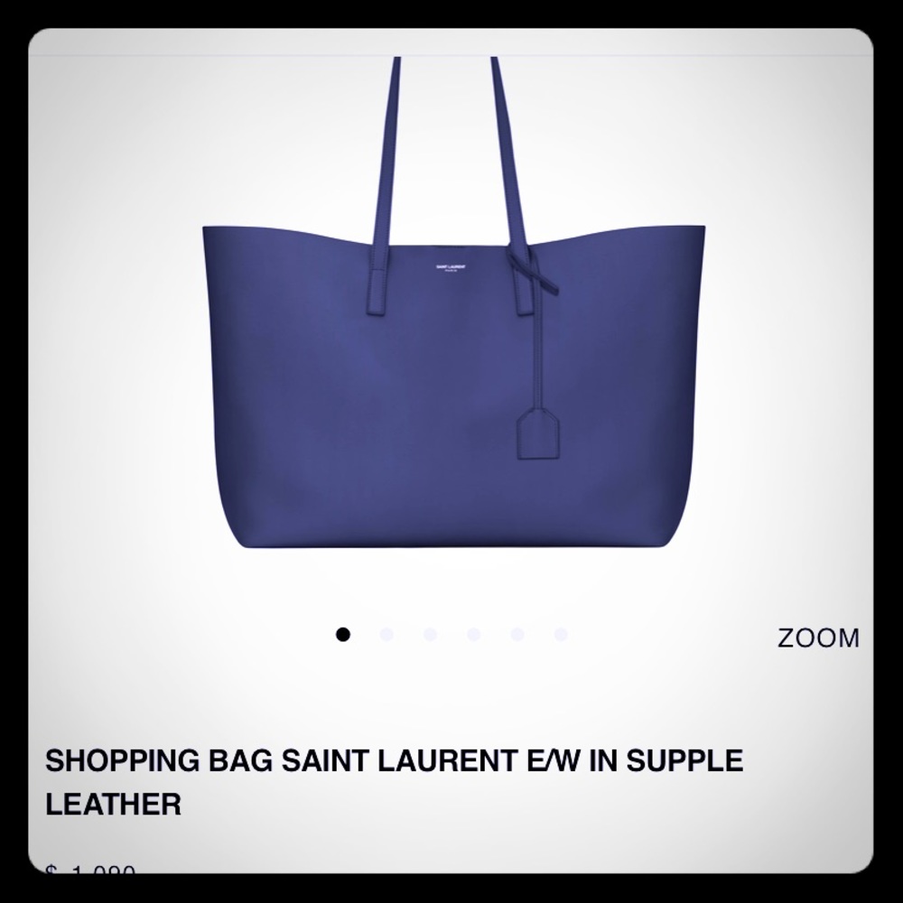 YSL gorgeous navy tote / hand bag ..gently used